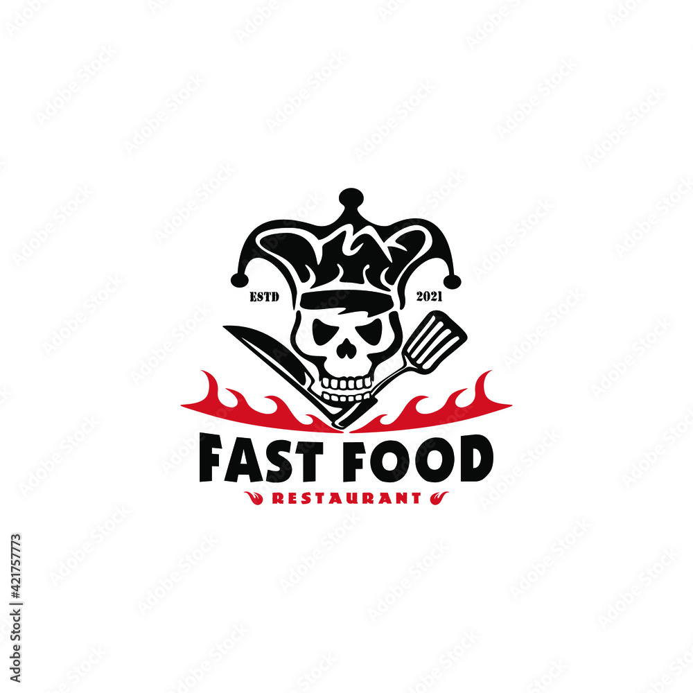 restaurant fast food vintage logo vector eps 10