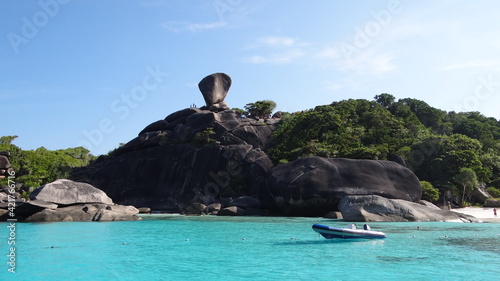 donald duck bay in similian island thailand photo