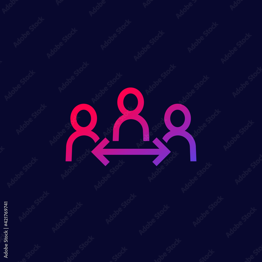 mediator or brokerage vector icon mediator or brokerage vector icon