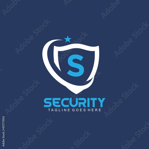 Security logo design with simple and clean design
