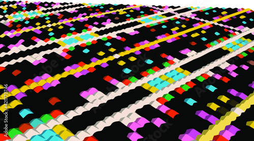  Geometric vector pattern with triangular elements. abstract ornament for wallpapers and backgrounds.
