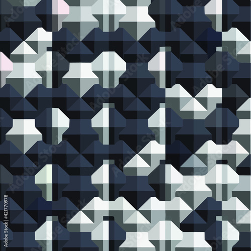  Geometric vector pattern with triangular elements. abstract ornament for wallpapers and backgrounds.
