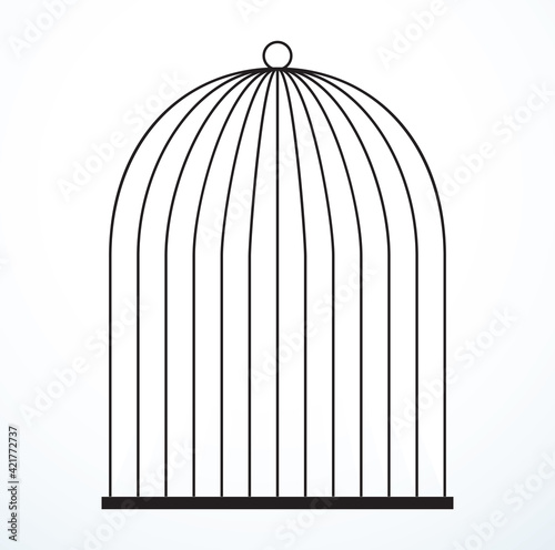 Cage. Vector drawing icon sign