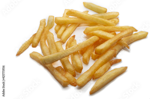 french fries isolated on a white background