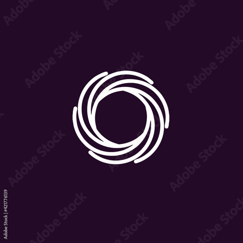 monogram logo, elegant minimalist design