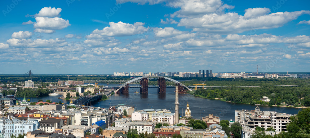 Panorama of Kiev and the Dnieper River, Ukraine