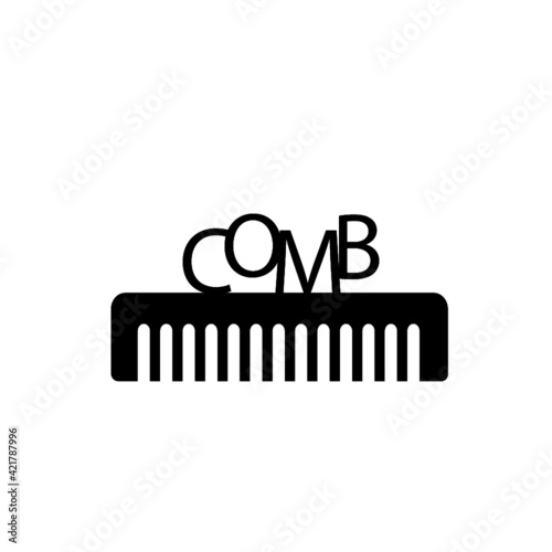 Kamm als Logo für Frisöre