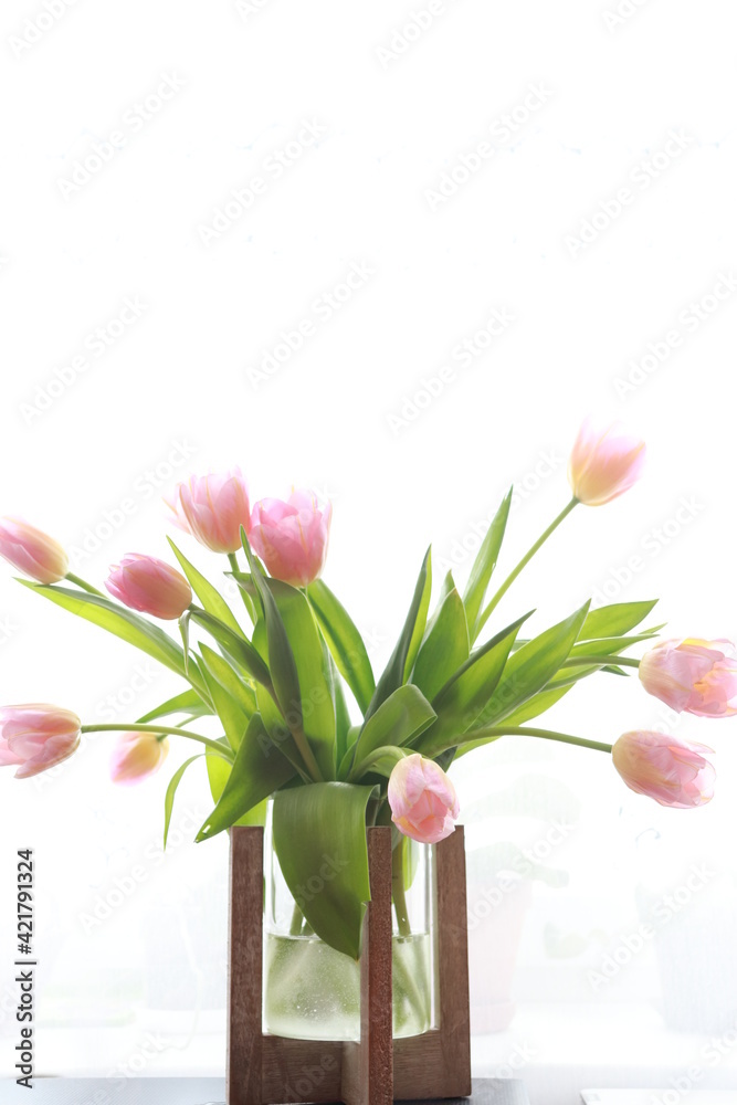 Obraz premium bouquet of tulips in a vase