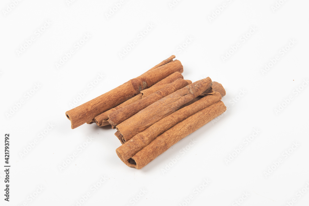 Cinnamon sticks isolated on white background Cinnamon sticks isolated on white background
