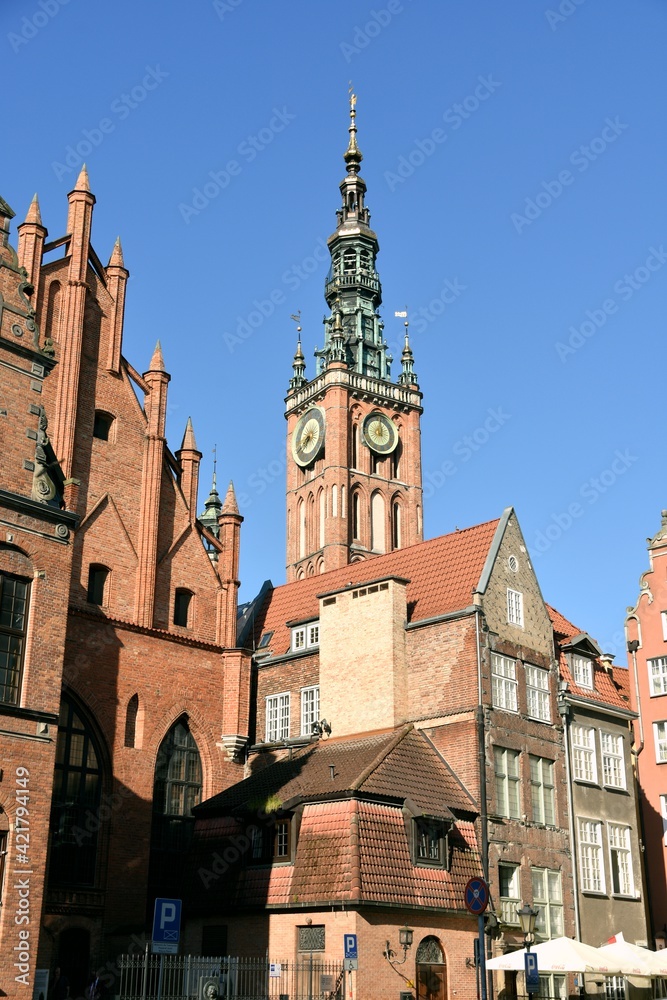 Fototapeta premium Gdansk, a historic, tourist Polish city,