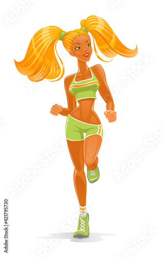 Jogging girl