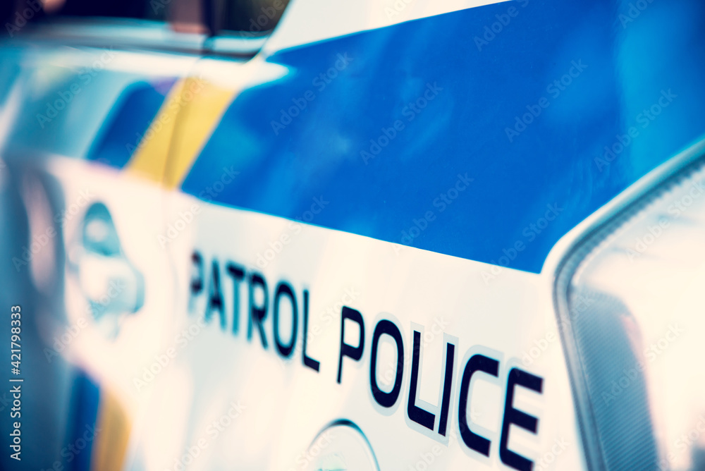 inscription 102 - police number (Security, help, law - concept)