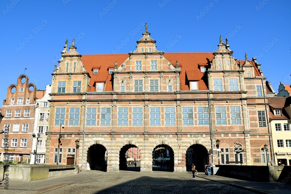 Fototapeta premium Gdansk, a historic, tourist Polish city,