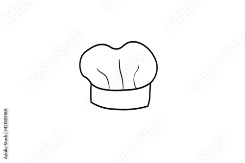 Chef hats vector on a white isolated background.
