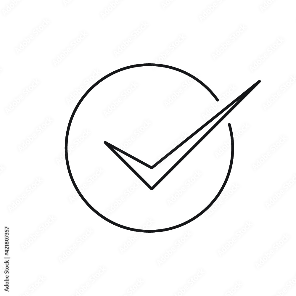 check-mark icon line check-mark icon line