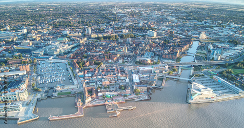 Drone Aerial Photo Of Kingston-upon-hull, Uk
