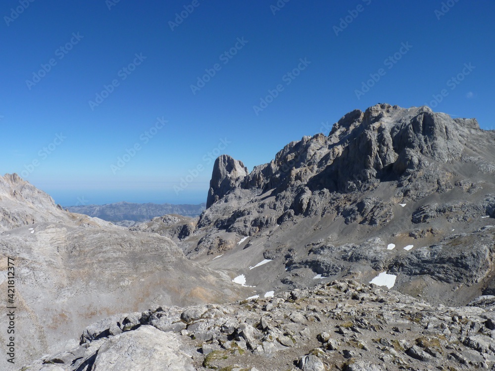 Hiking in the Picos de Europa, Spain: Picu Urriellu from the Cantabrian side