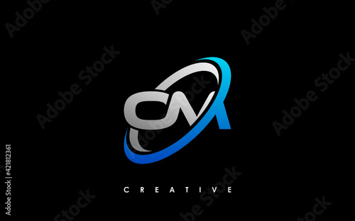 OM Letter Initial Logo Design Template Vector Illustration