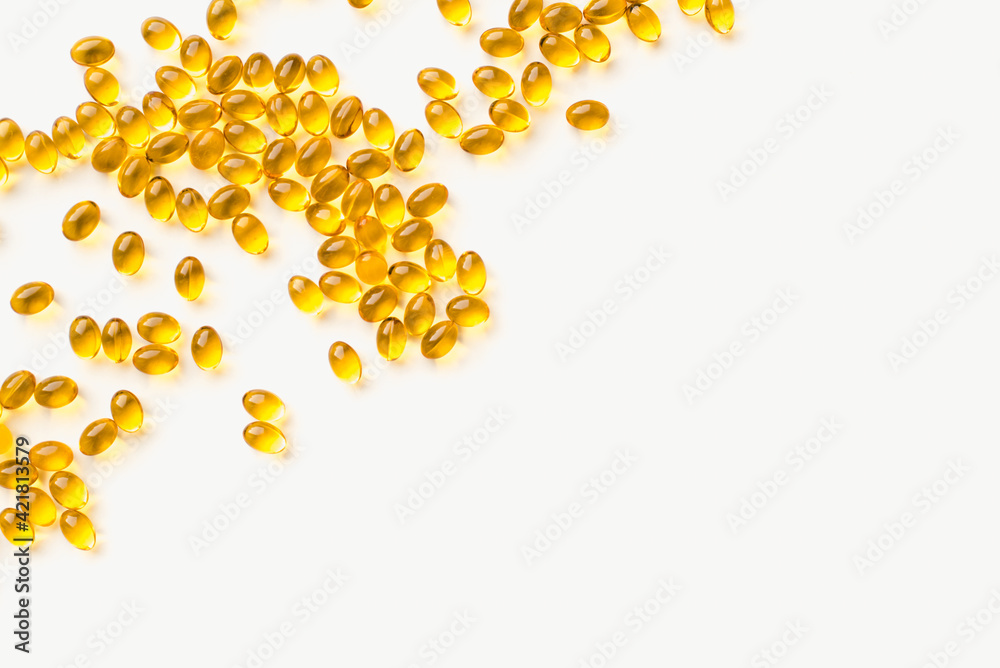 vitamins d3 on a white background, the sun on a white background vitamins d3 on a white background, the sun on a white background