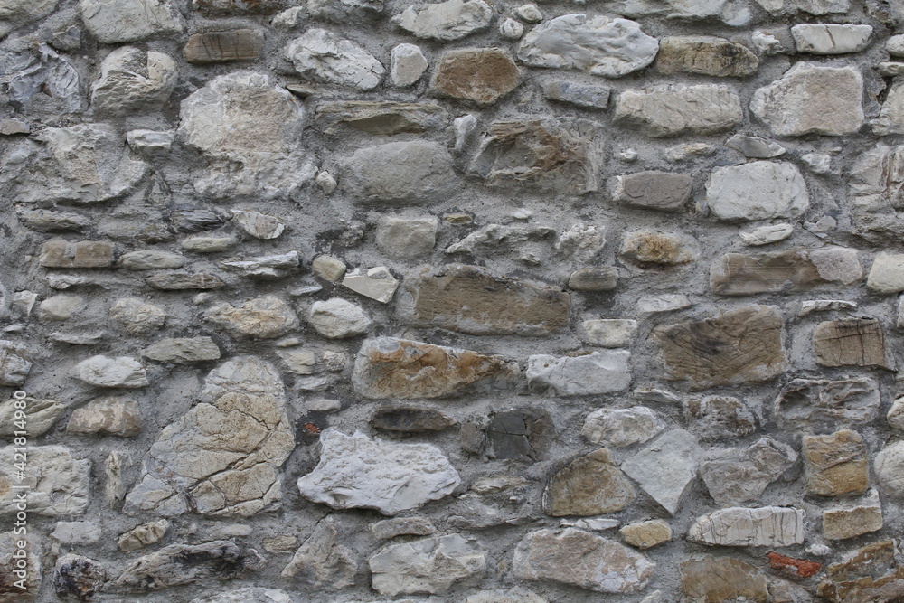 texture di muro di sassi colorati