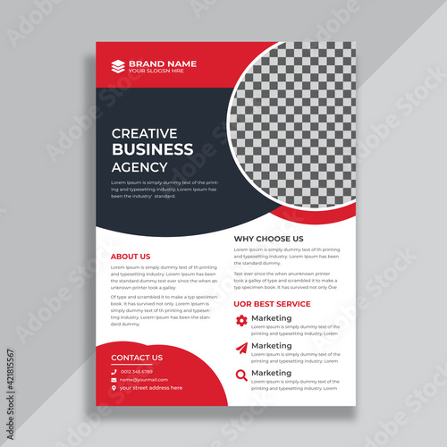 Business flyer template design