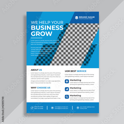 Corporate Business flyer template design