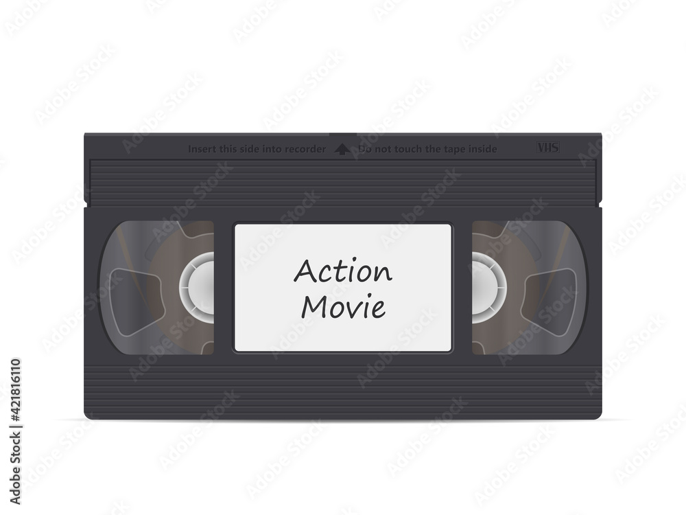 Video cassette action movie