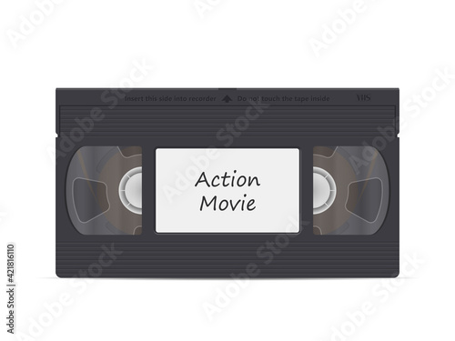 Video cassette action movie