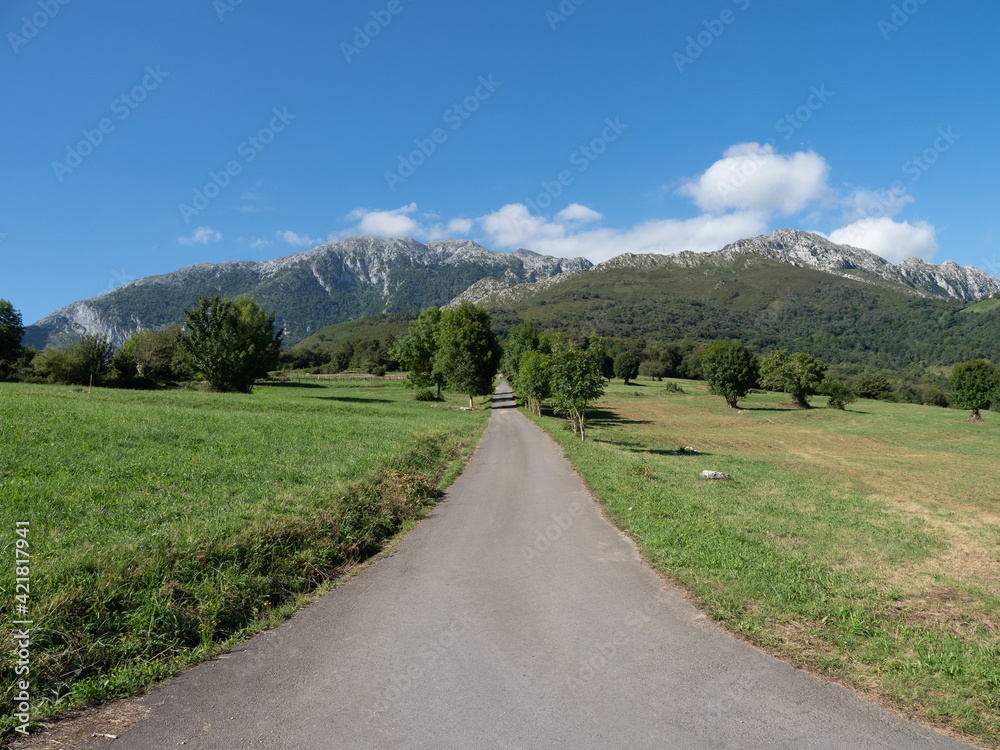mountain natural landscape and clear sky
