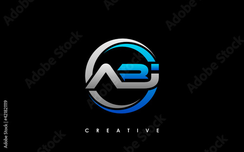Free Download ABI Letter Initial Logo Design Template Vector Illustration - GFXLoad