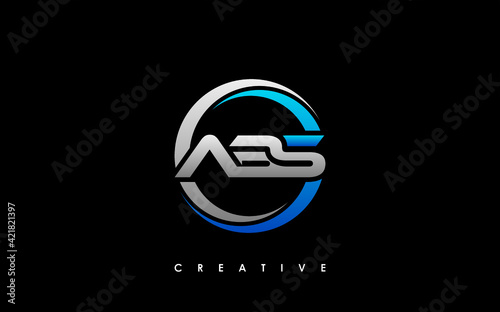 ABS Letter Initial Logo Design Template Vector Illustration