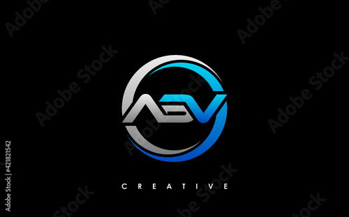 Free Download ABV Letter Initial Logo Design Template Vector Illustration - GFXLoad