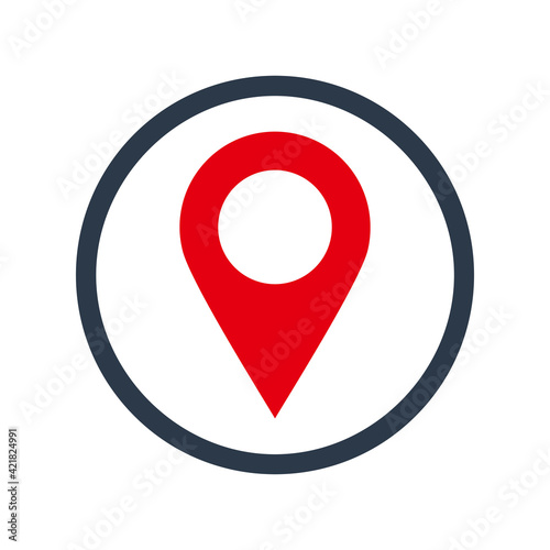 pin map icon design vector template