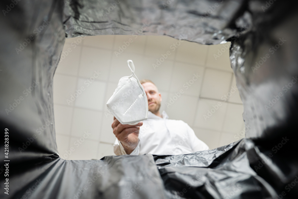 Throwing Medical Corona Virus Face Mask Throwing Medical Corona Virus Face Mask