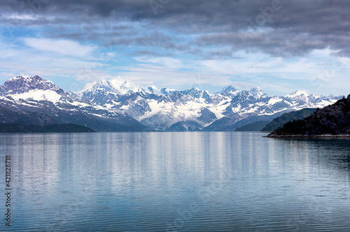 Close up of Alaska Glacier bay landscape during late summer © tab62