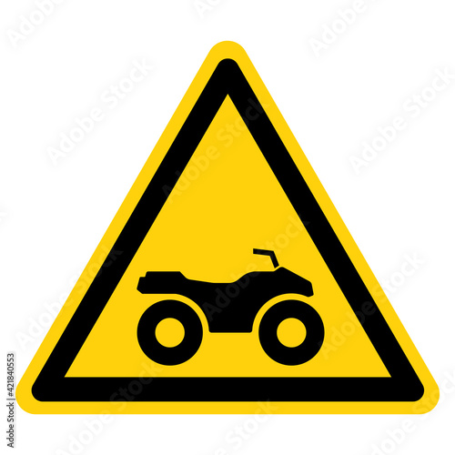 Atv Symbol Sign,Vector Illustration, Isolate On White Background Label. EPS10