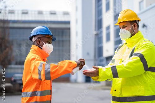 Industrial Work Health At Construction Site photo