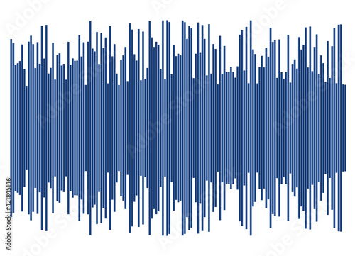 Color equalizer isolated on white background. Vector illustration. Pulse music player. Audio wave logo. Vector design element Poster of the sound wave template visualization signal Illustration eps 10