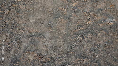 Dry soil surface with sand cracked and drought. Texture background