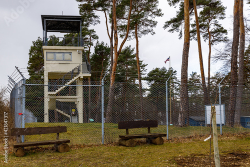 The monument of the German Border Point Alpha photo