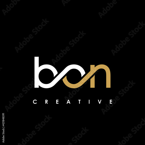 BON Letter Initial Logo Design Template Vector Illustration