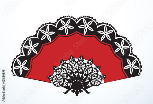 Vector image of luxurious fan