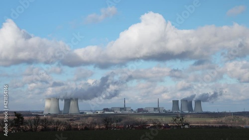 Nuclear power station Dukovany, Vysocina region, Czech republic photo