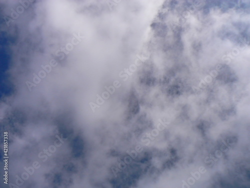 Aerial view of the sky with some clouds