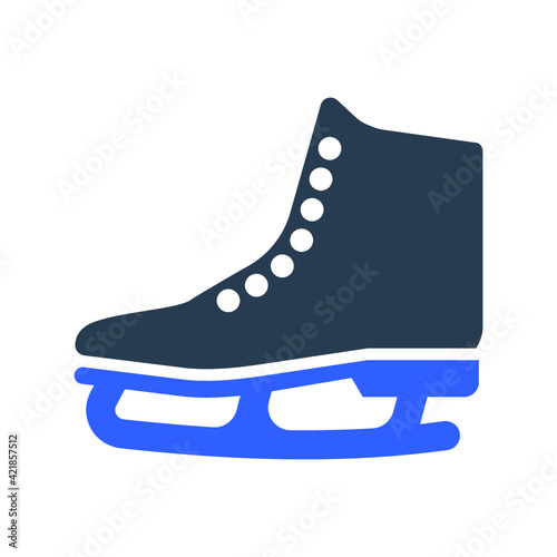Ice skating shoe icon