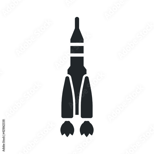 Space rocket icon
