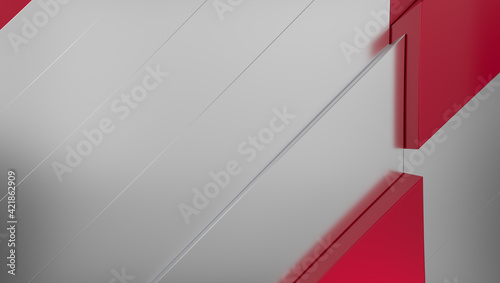White and red abstract texture. Vector 3d art style background can be used in cover design, book design, poster, CD cover, flyer, website background for advertisement, broadcasting, presentation.