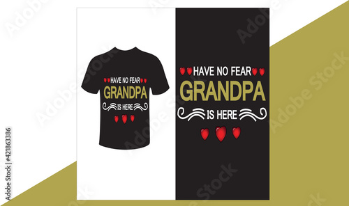 grandpa t shirt design for print on demand 