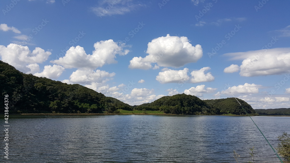 lake and clouds