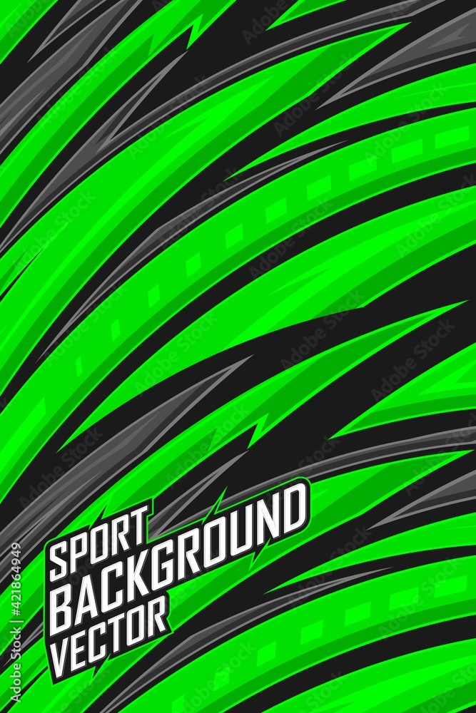 Racing sport background. Race stripe graphic for livery, extreme jersey ...